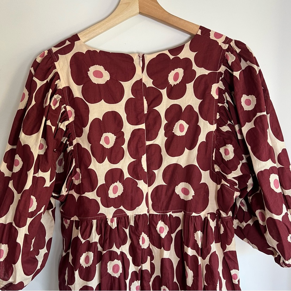 Karlie Red and Cream Floral Maxi Dress - Picture 11 of 12